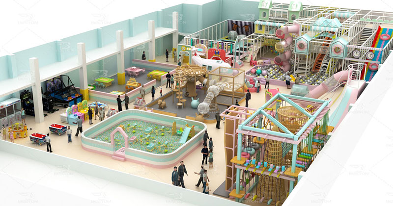 Macaron theme indoor soft playground Manufacturer for Malaysia