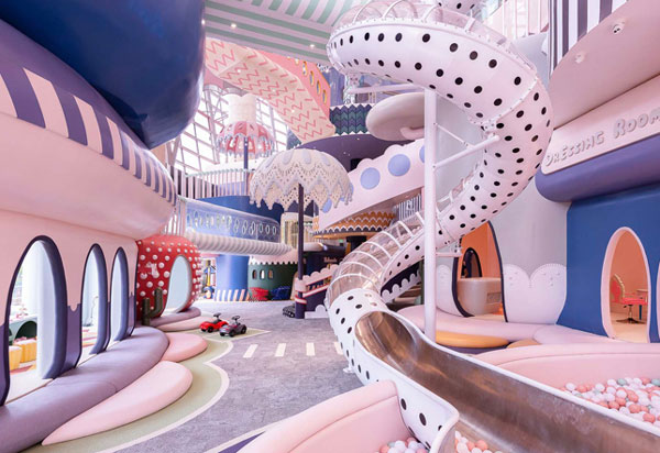 Spiral tube slide for indoor playground in Malaysia
