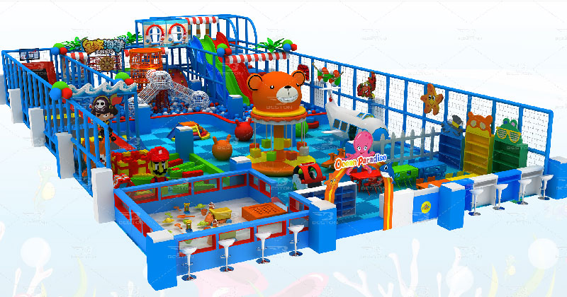 large ocean theme indoor playground equipment