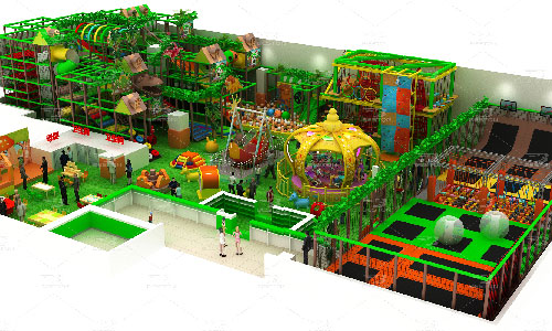 Forest theme indoor jungle gym in Panama
