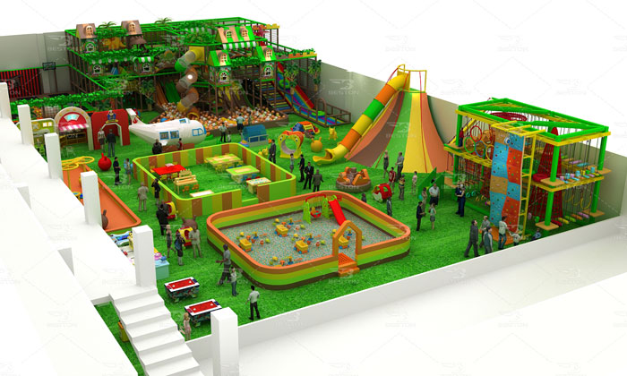 Forest theme indoor playground design for Canada
