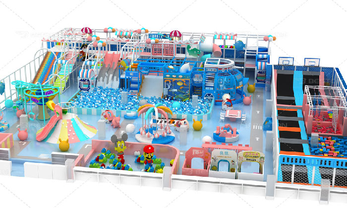 Ocean style indoor playground equipment for Canada