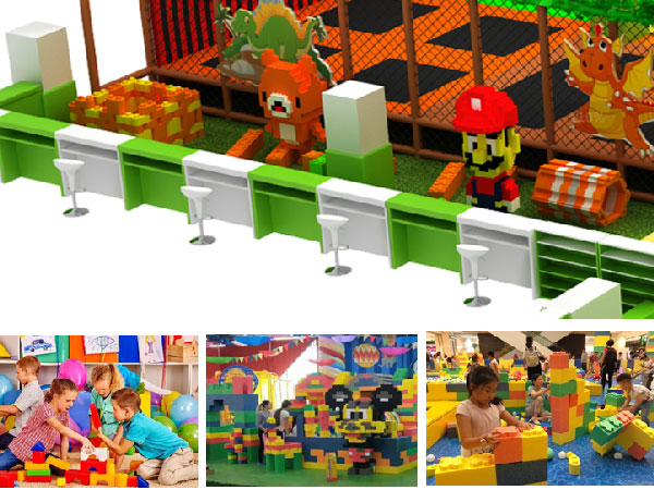 Building Blocks Area for Indoor Playground In Egypt