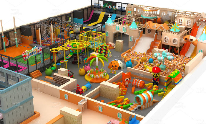 Castle theme indoor playground equipment in Egypt