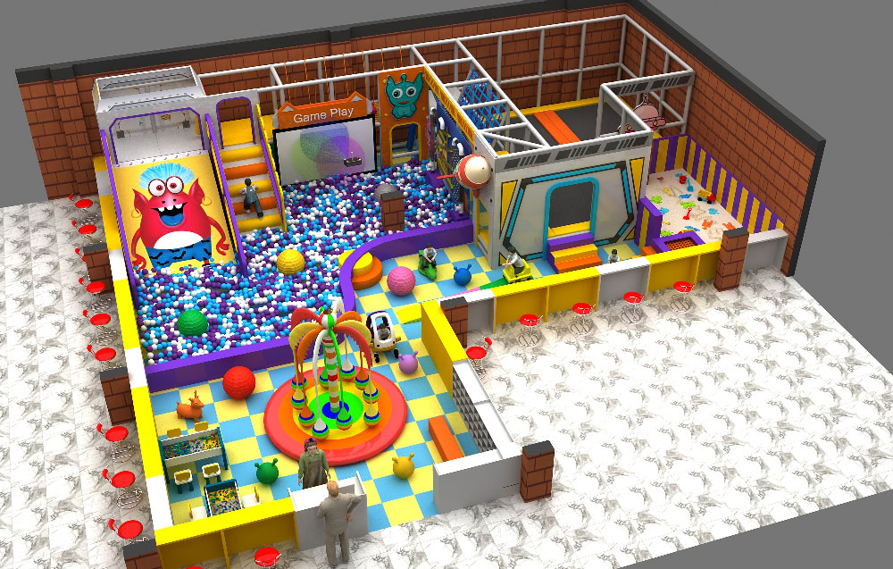 Final design of the indoor playground for Indonesia customer 