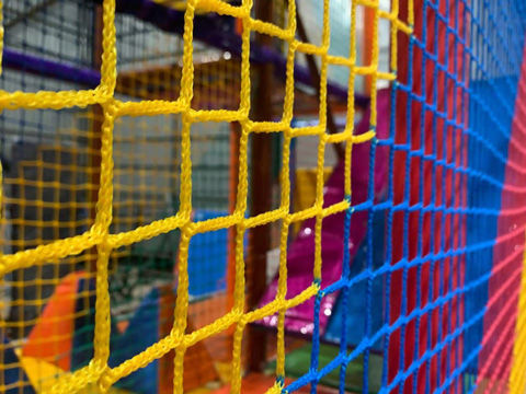 Protective net used in the indoor playground 
