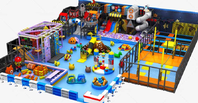 Space themes indoor play centre equipment for sale