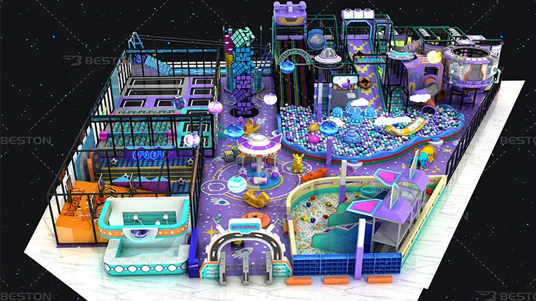 Beston 800㎡ indoor playground design for Azerbaijan cooperation client